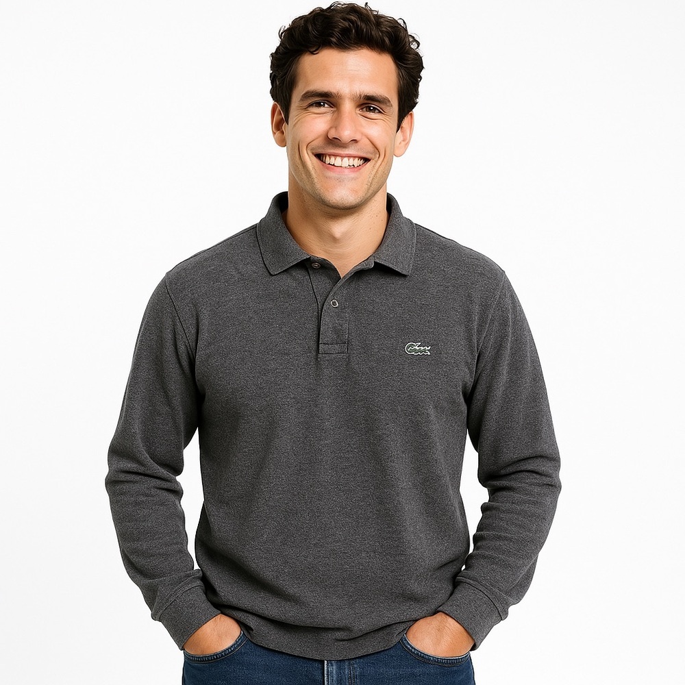 LACOSTE CLASSIC FIT LONG SLEEVE L. 12.12
POLO GREY NEUTRAL LUXURY CASUAL soft